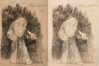 El Museo del Prado mostrará gratis el lunes los dibujos de Goya restaurados. Heraldo de Aragón